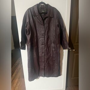Men’s Brown Real Leather Coat!